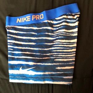 Striped Nike Pro Shorts